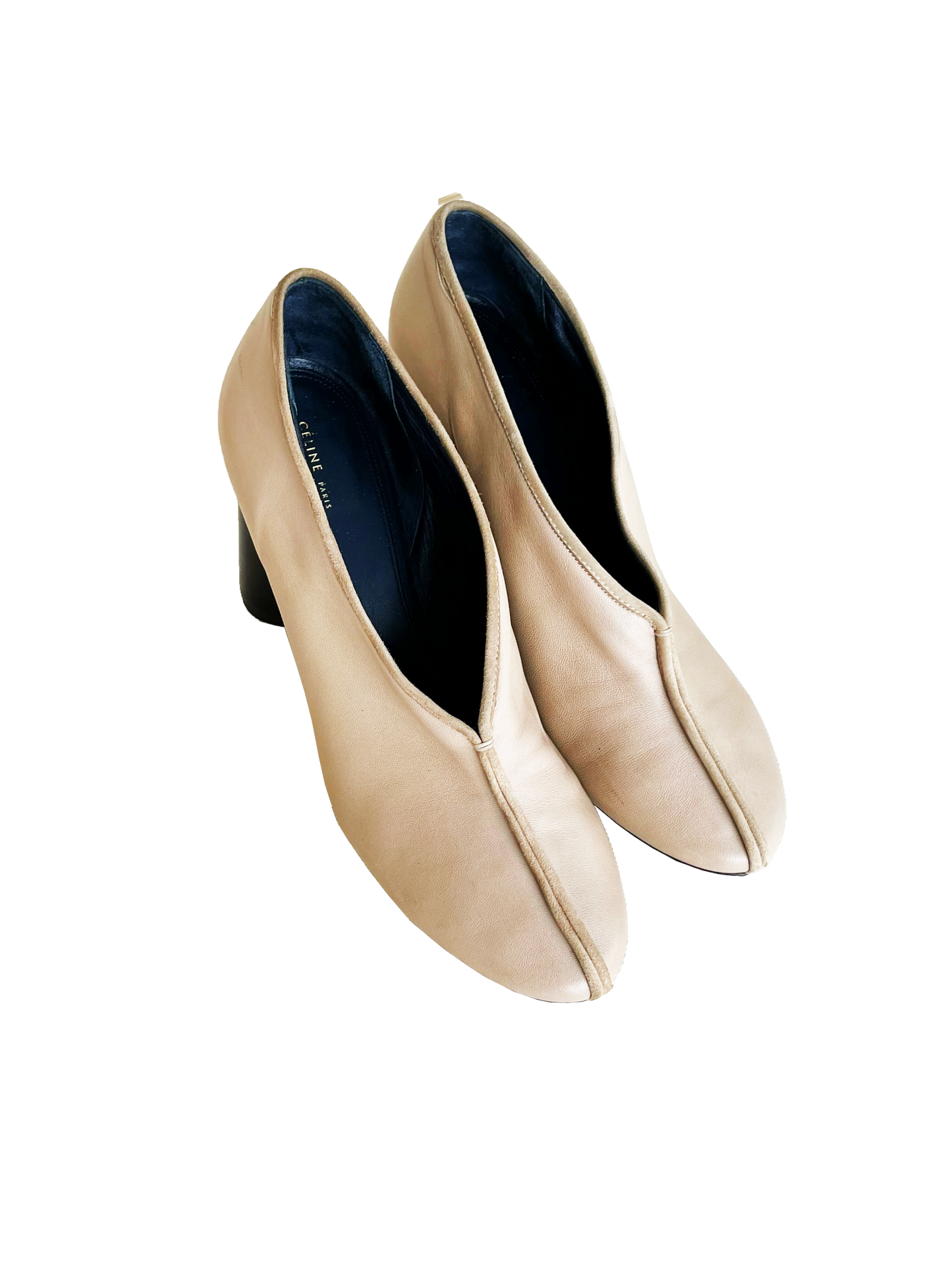 Celine 2000s Split Toe Beige Heels