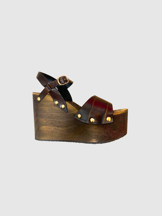 Celine By Hedi Slimane SS 2020 Brown Les Bois Sandals