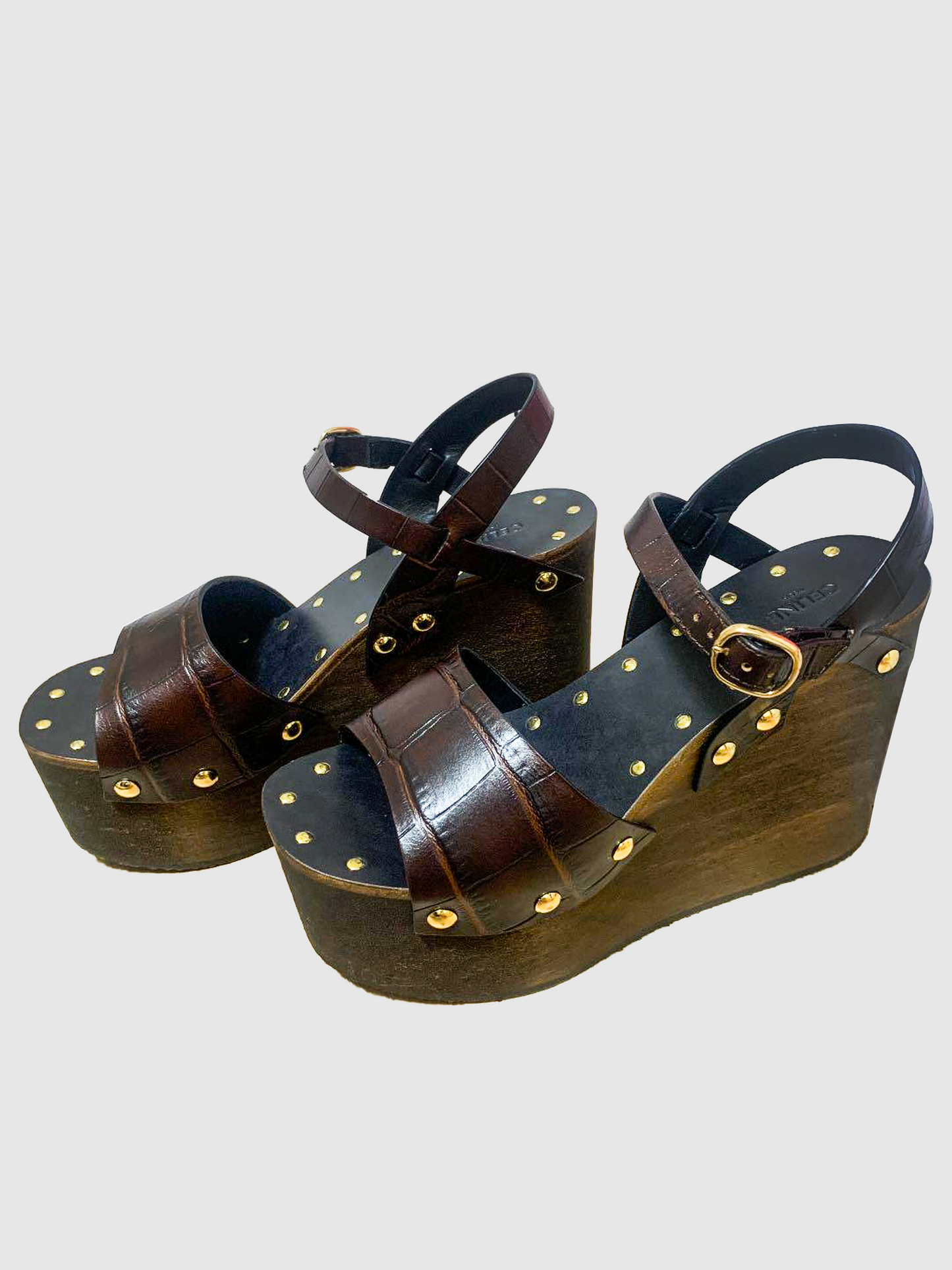 Celine By Hedi Slimane SS 2020 Brown Les Bois Sandals