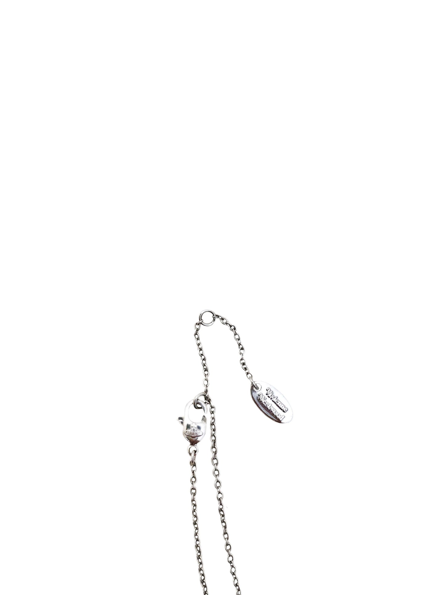 Vivienne Westwood 2000s Iced Safety Pin Necklace