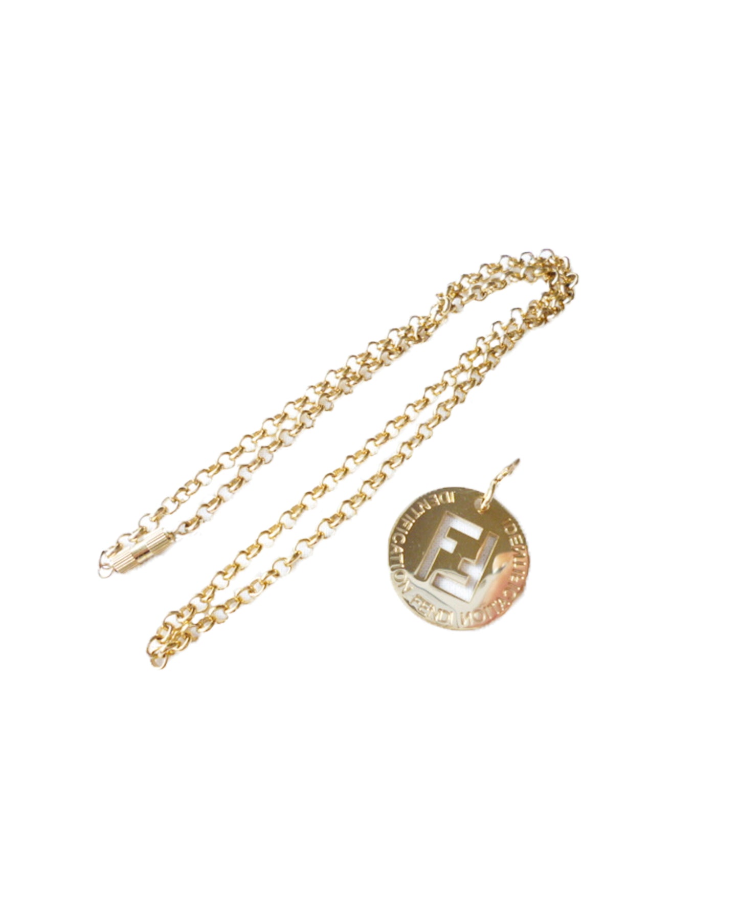 Fendi 2000s Gold FF Necklace