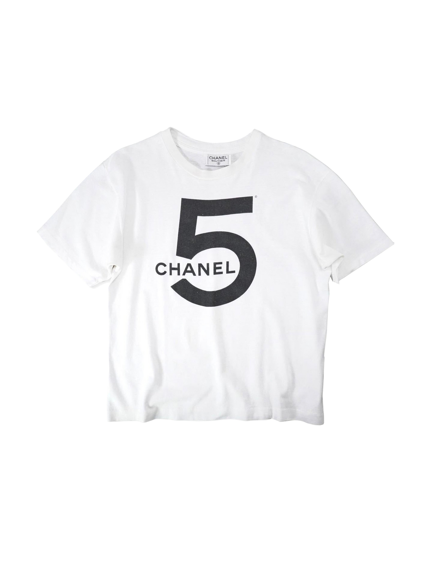 Chanel 1987 No. 5 Runway Rare White Tee