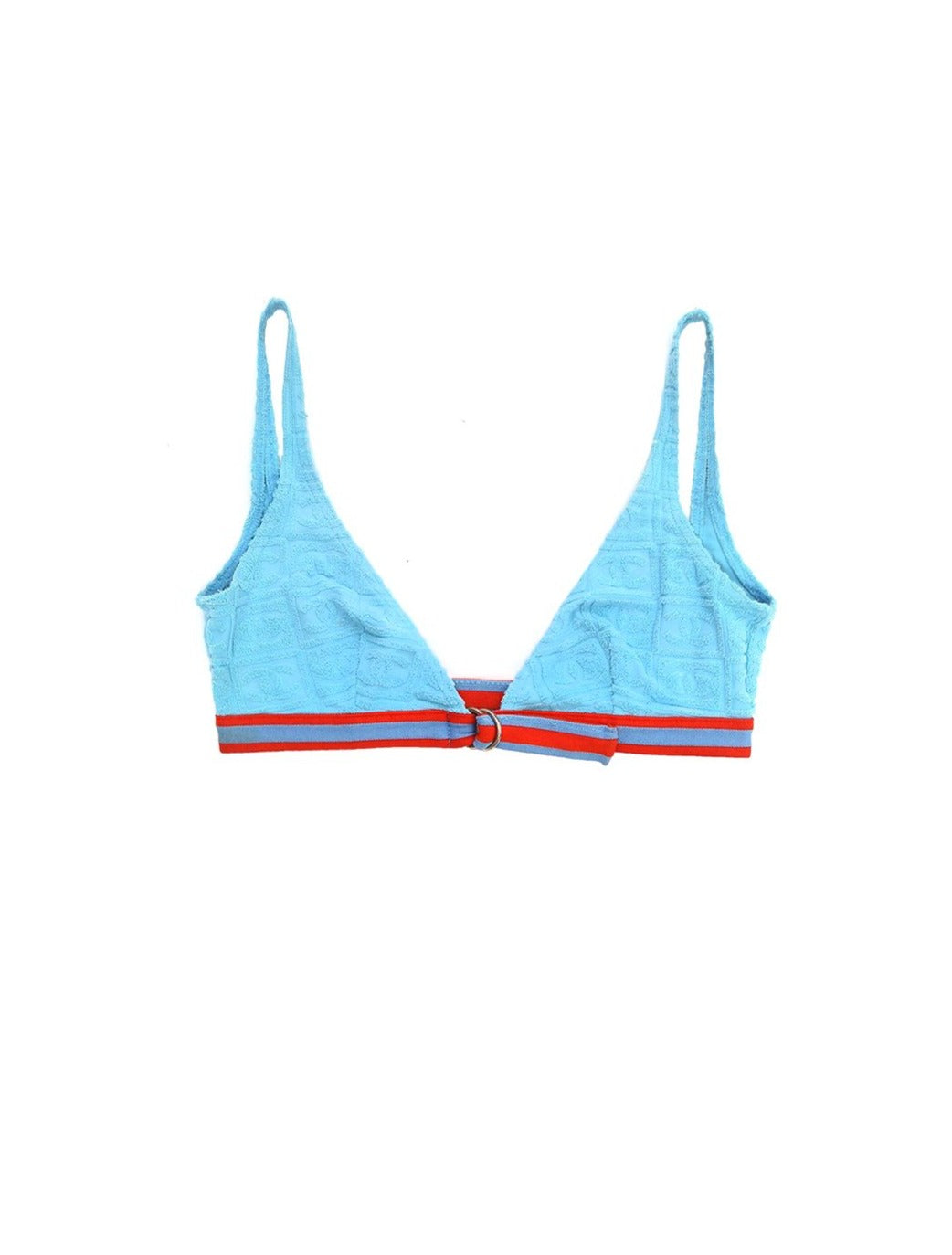 Chanel 2000s Rare Sports Terrycloth Bikini Top