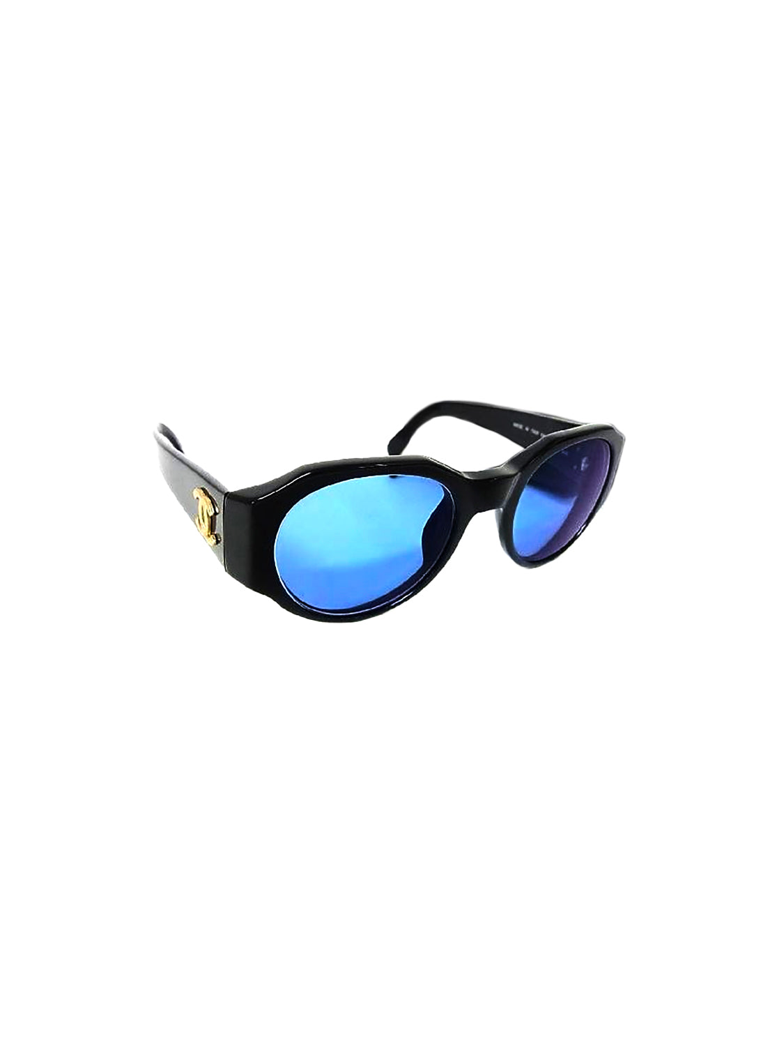 Chanel 2000s Blue Tinted Sunglasses