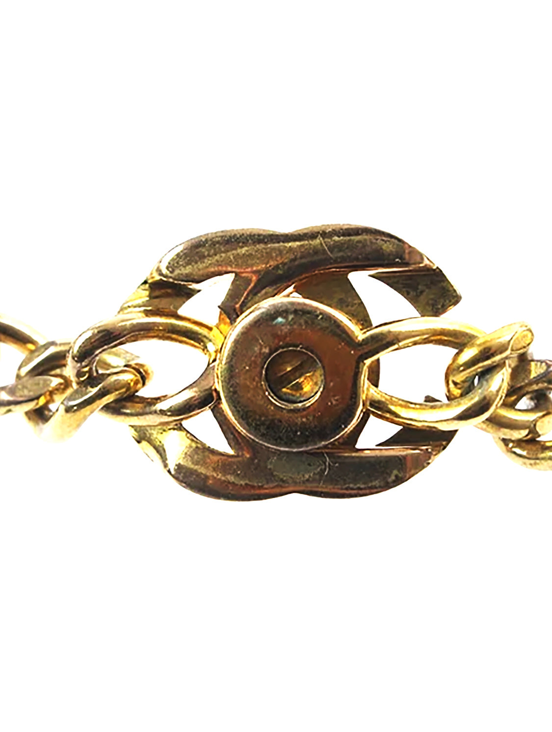 Chanel Rhinestone CC Chain Bracelet