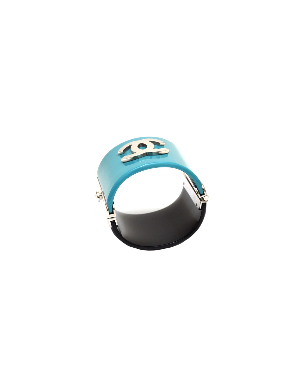 Chanel Teal CC Resin Cuff