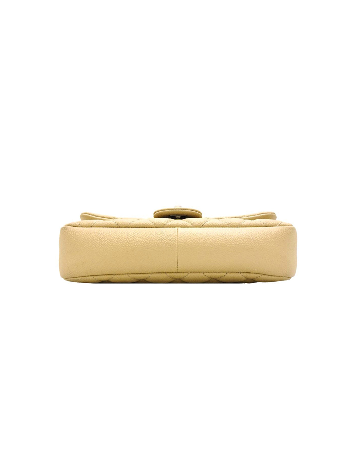 Chanel 2013/2014 Beige Matresse Pebble Leather Flap Bag
