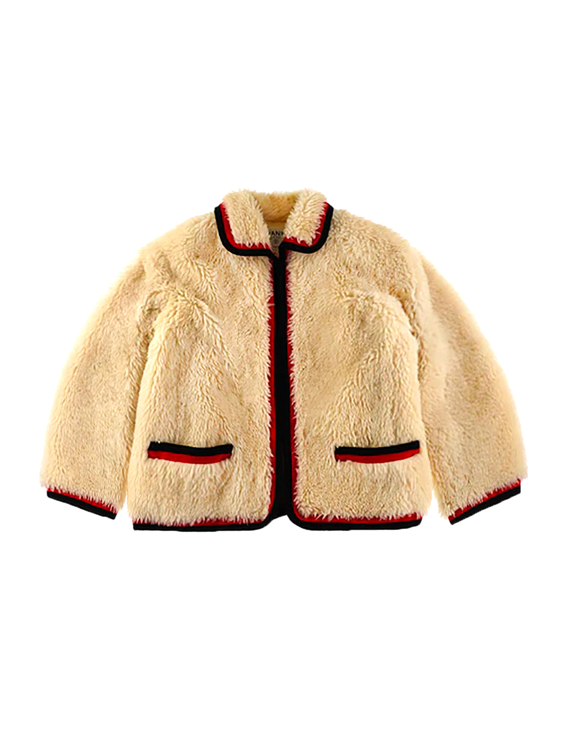 Chanel Rare Alpaca Fur 1994 Fuzzy CC Jacket