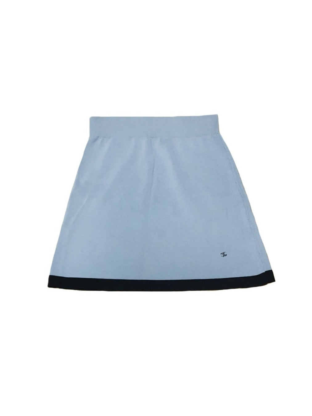 Chanel 2000s Grey Cotton Knit Skirt