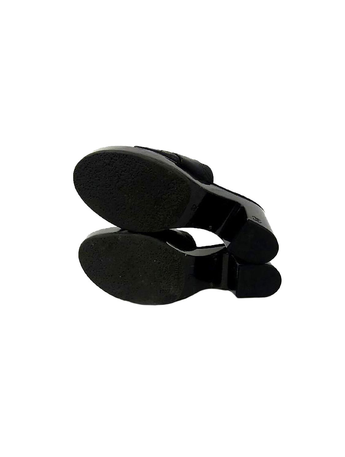 Chanel 2000s Black Quilted CC Mules