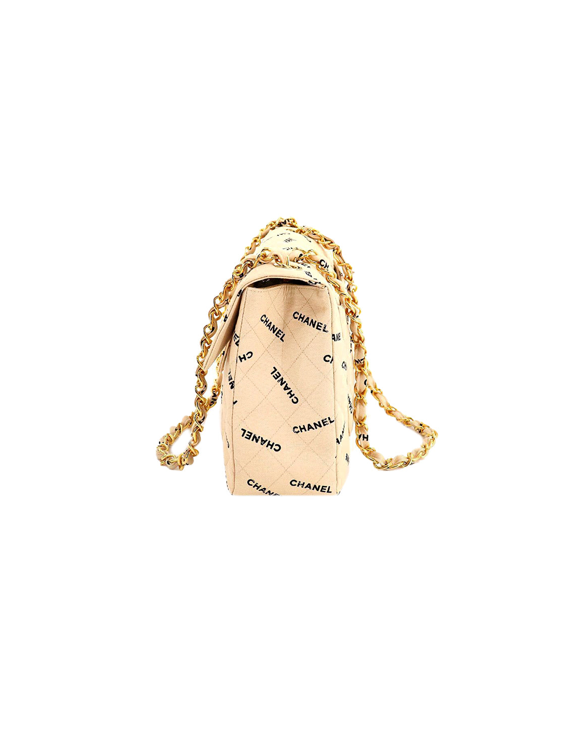 Chanel 2000s Rare Multi Logo Leather Flap