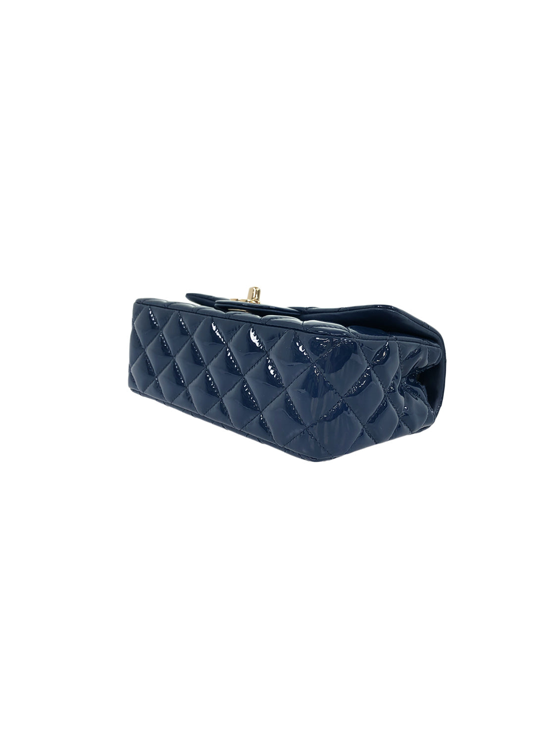 Chanel 2008 FW Rare Patent Navy Flap Bag