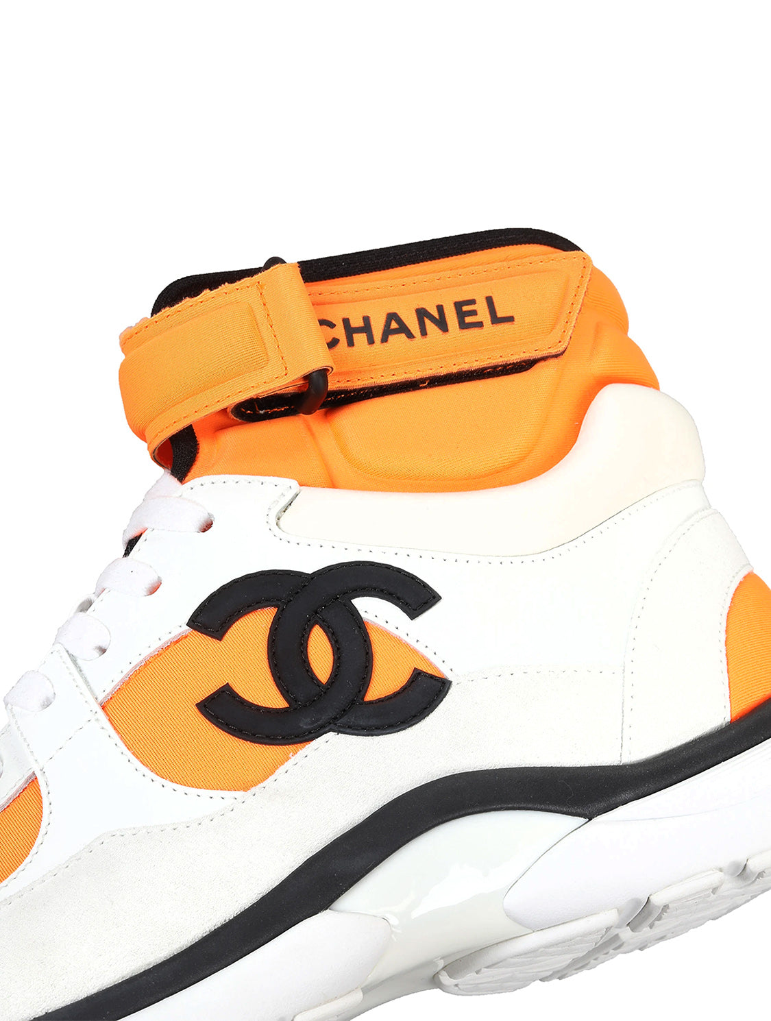 Chanel Orange SS 2018 Logo Top Trainers