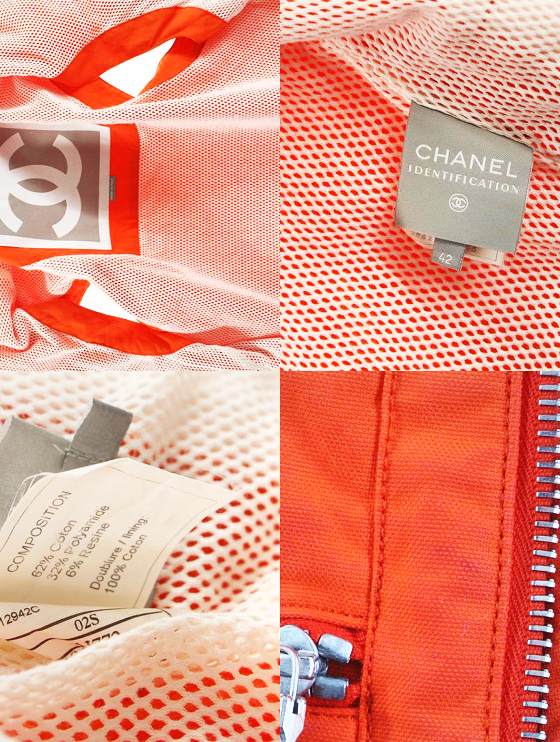 Chanel Sports Orange Nylon Vest