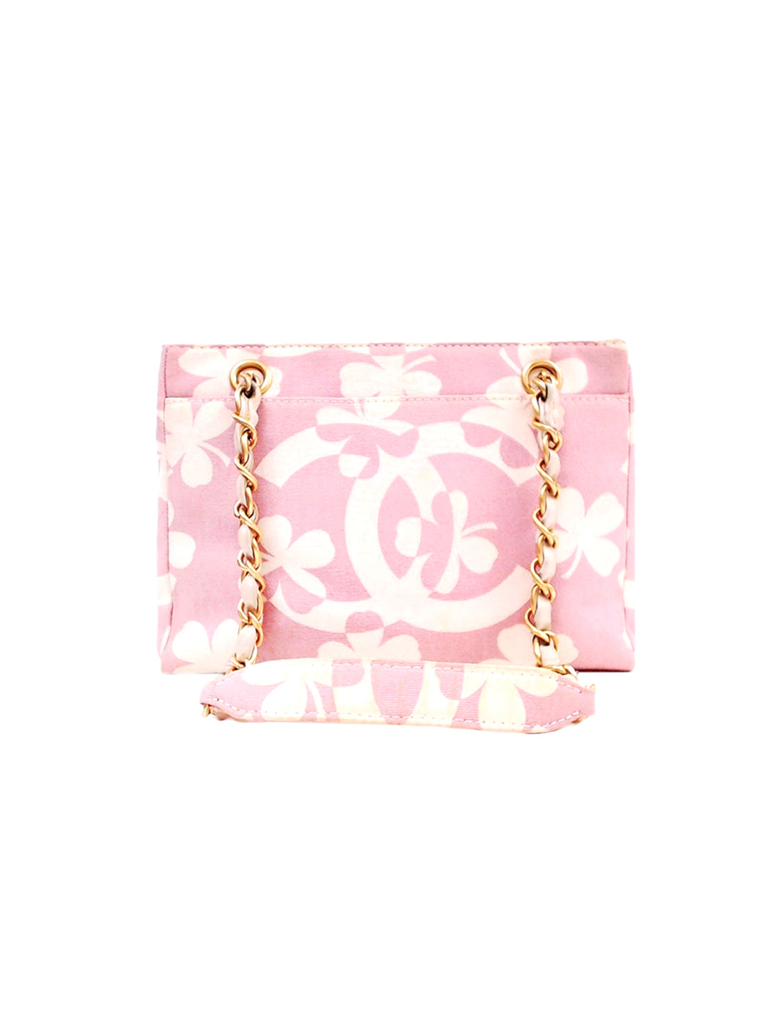 Chanel 2000s Pink CC Clover Chain Bag