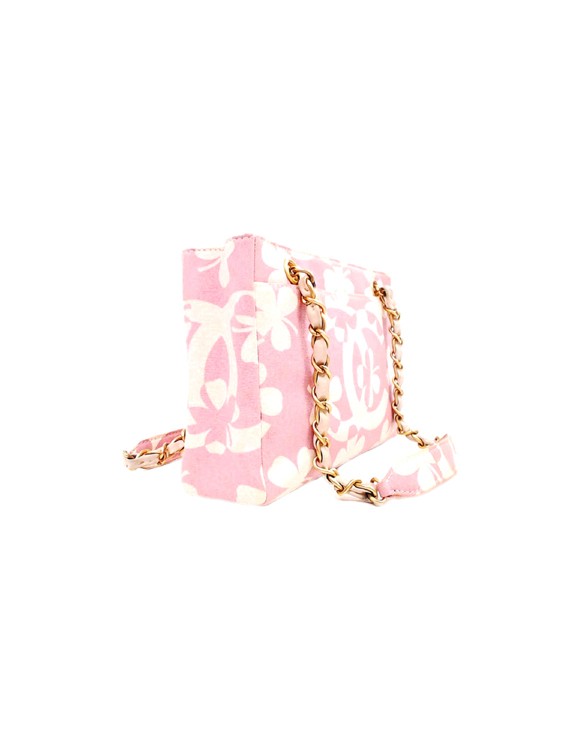 Chanel 2000s Pink CC Clover Chain Bag