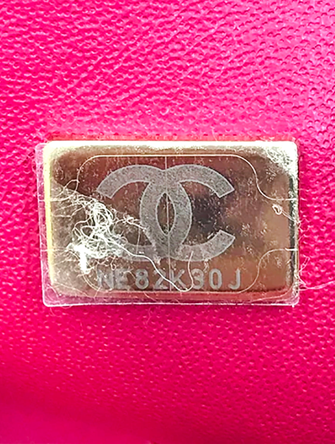 Chanel 2021 Rare Pink CC Print Fabric Flap Bag