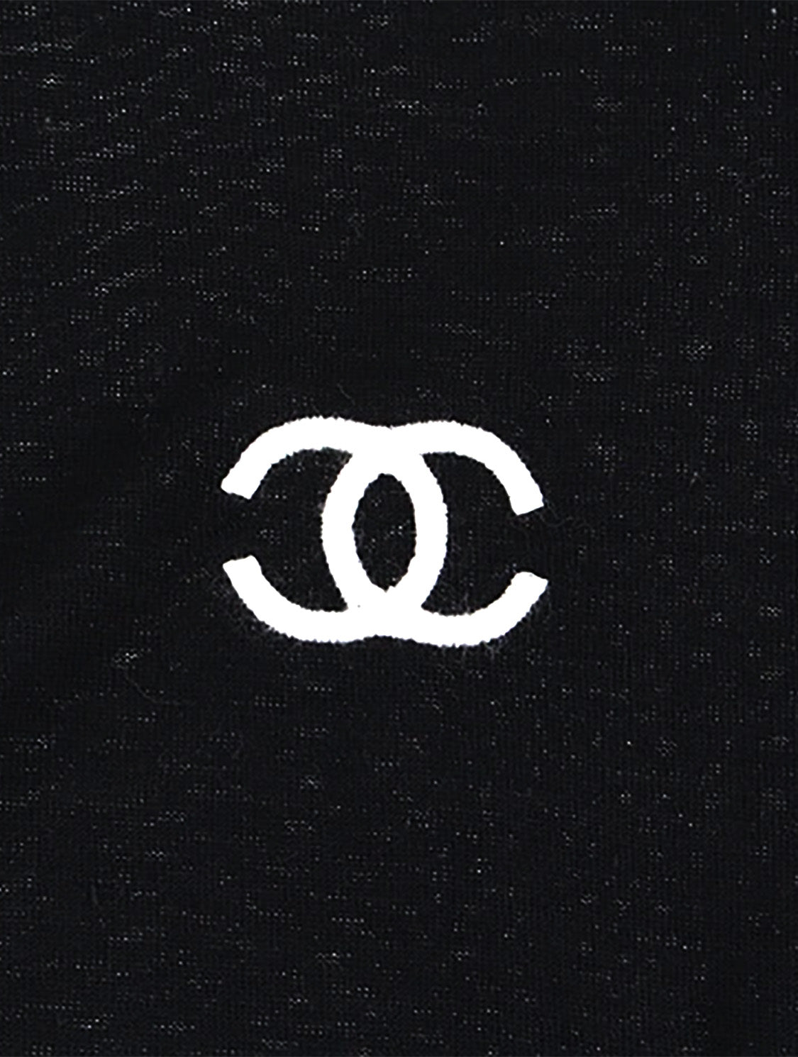 Chanel Sheer Rare Knit Black Tank