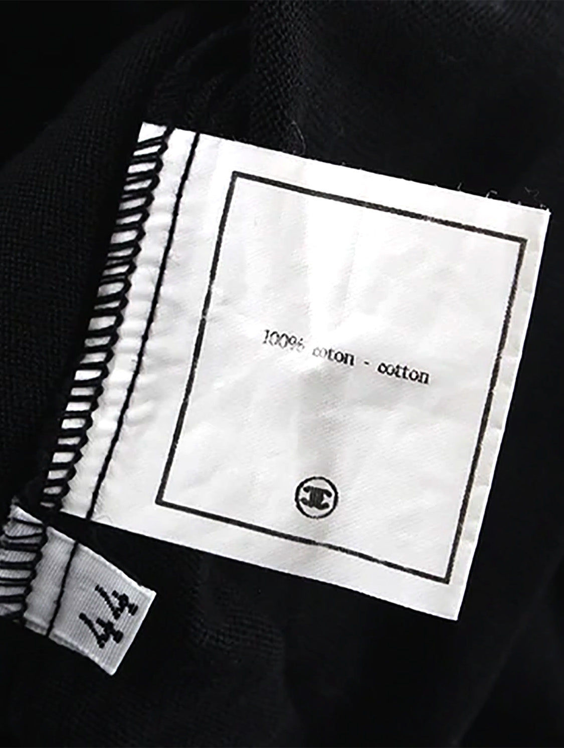 Chanel Sheer Rare Knit Black Tank