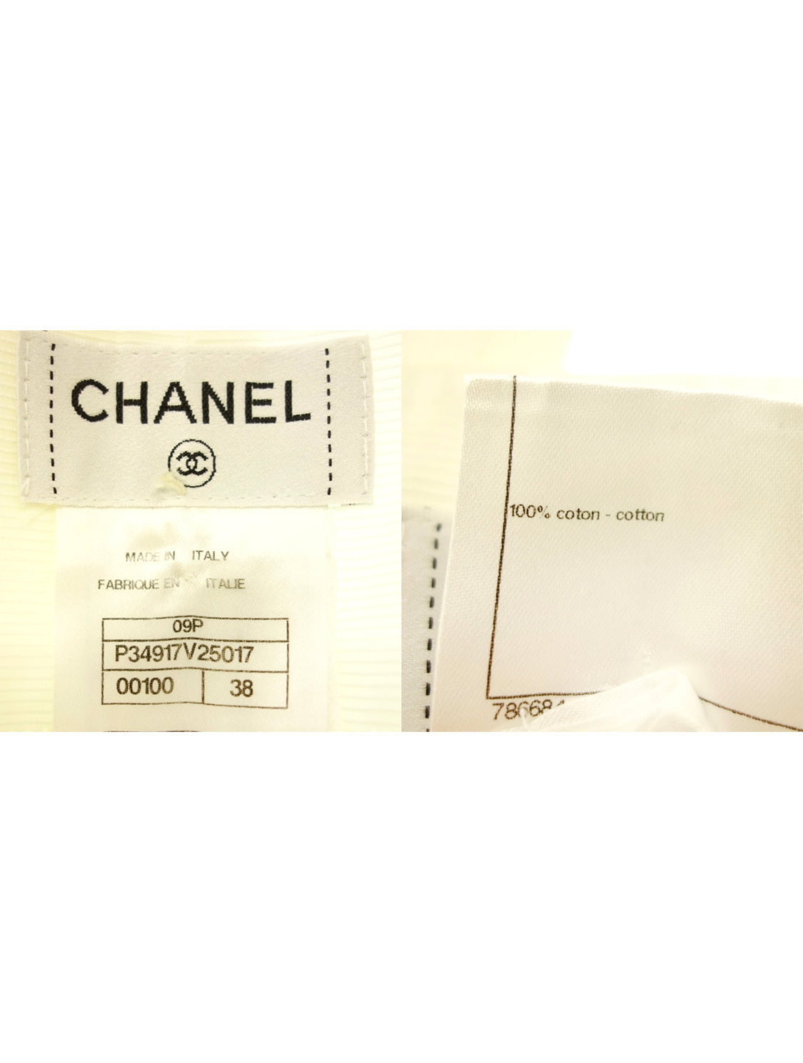 Chanel Sheer White Pants