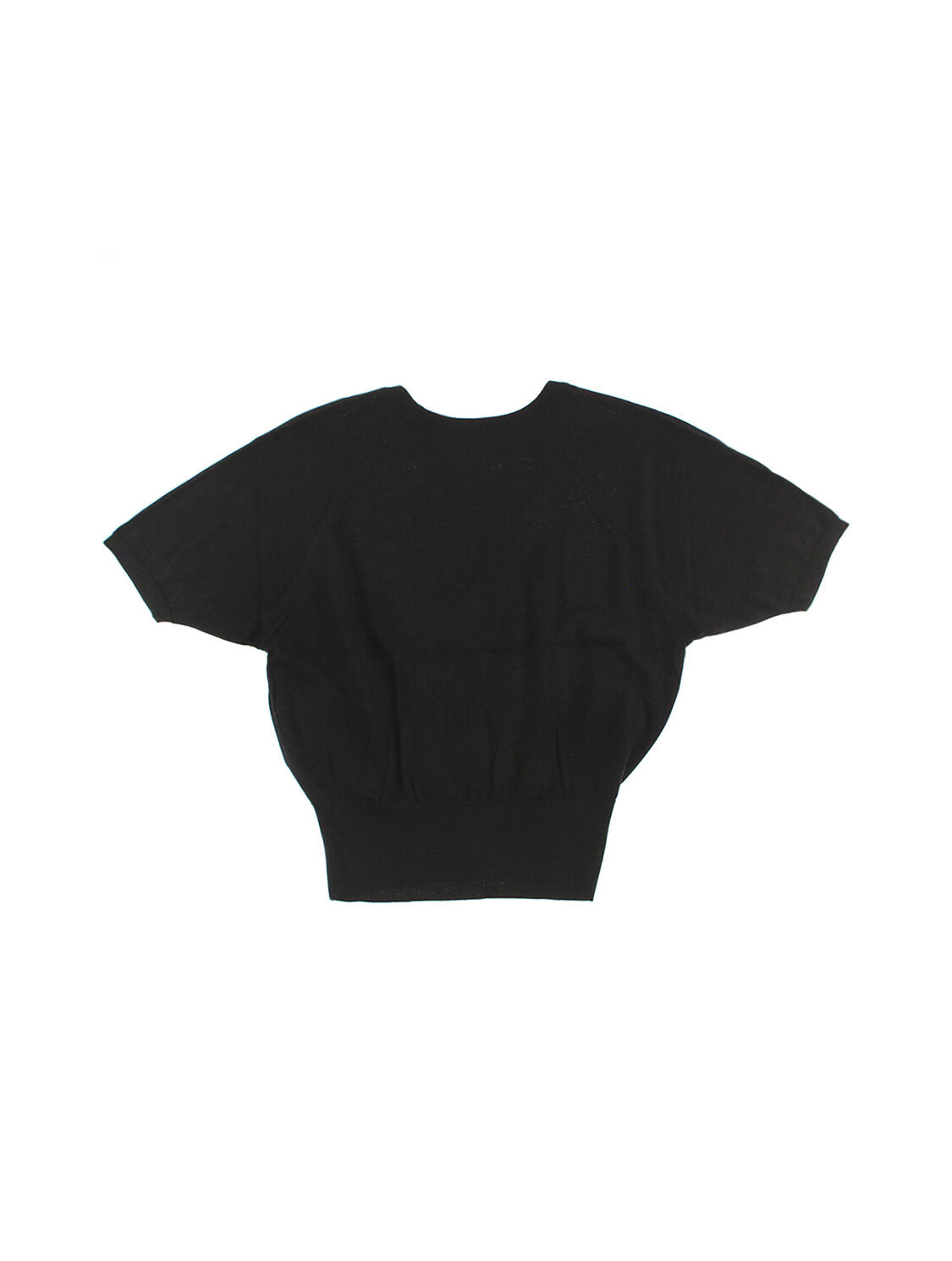 Chanel Rare Black Knit 2000s AW Short Sleeve