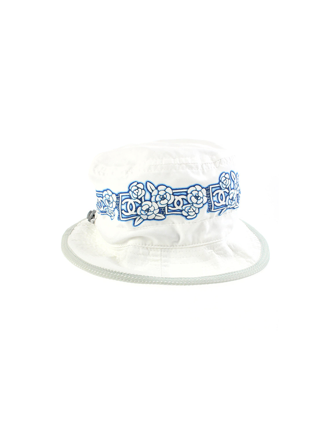 Chanel Sports Camellia White Bucket Hat