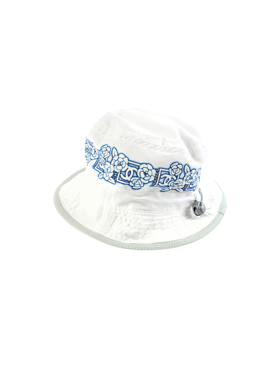 Chanel Sports Camellia White Bucket Hat