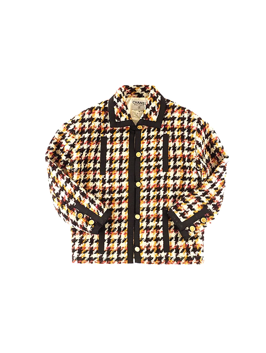Chanel 2000s Brown Tweed Signature Cardigan Dress Set