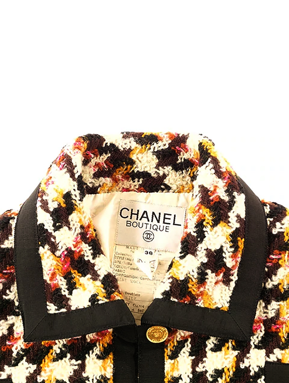 Chanel 2000s Brown Tweed Signature Cardigan Dress Set