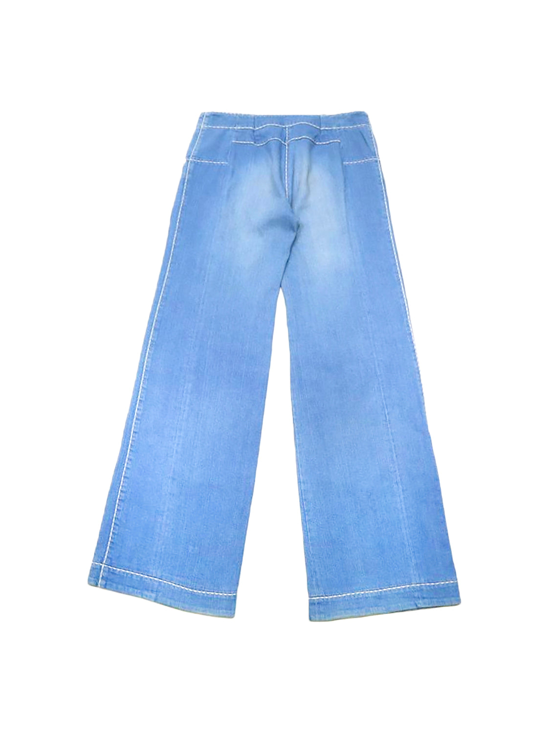Chanel 2008 FW Rare Blue Denim Wide Leg Jeans