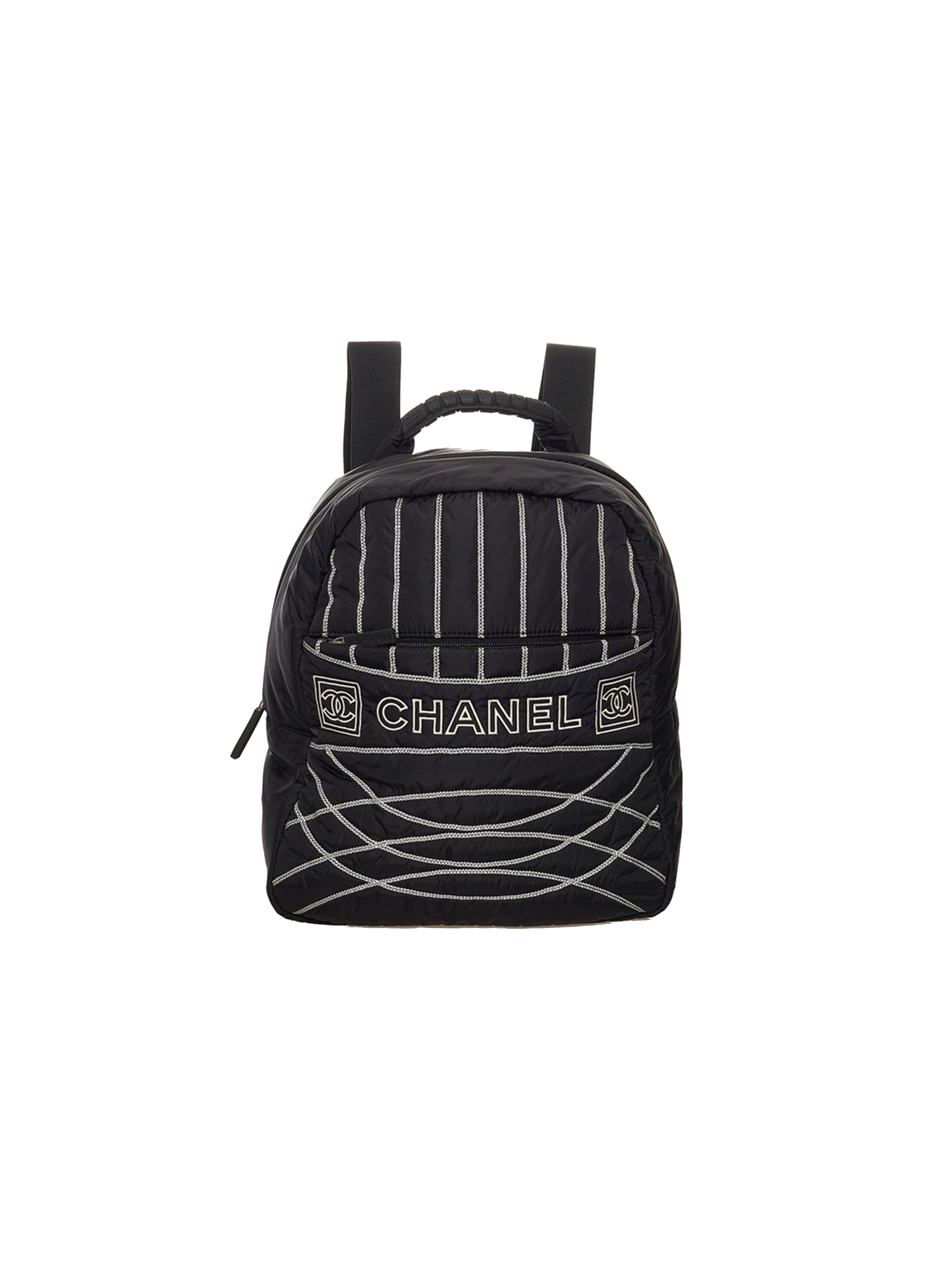Chanel 2005 Black Sports Rare Stitch Backpack
