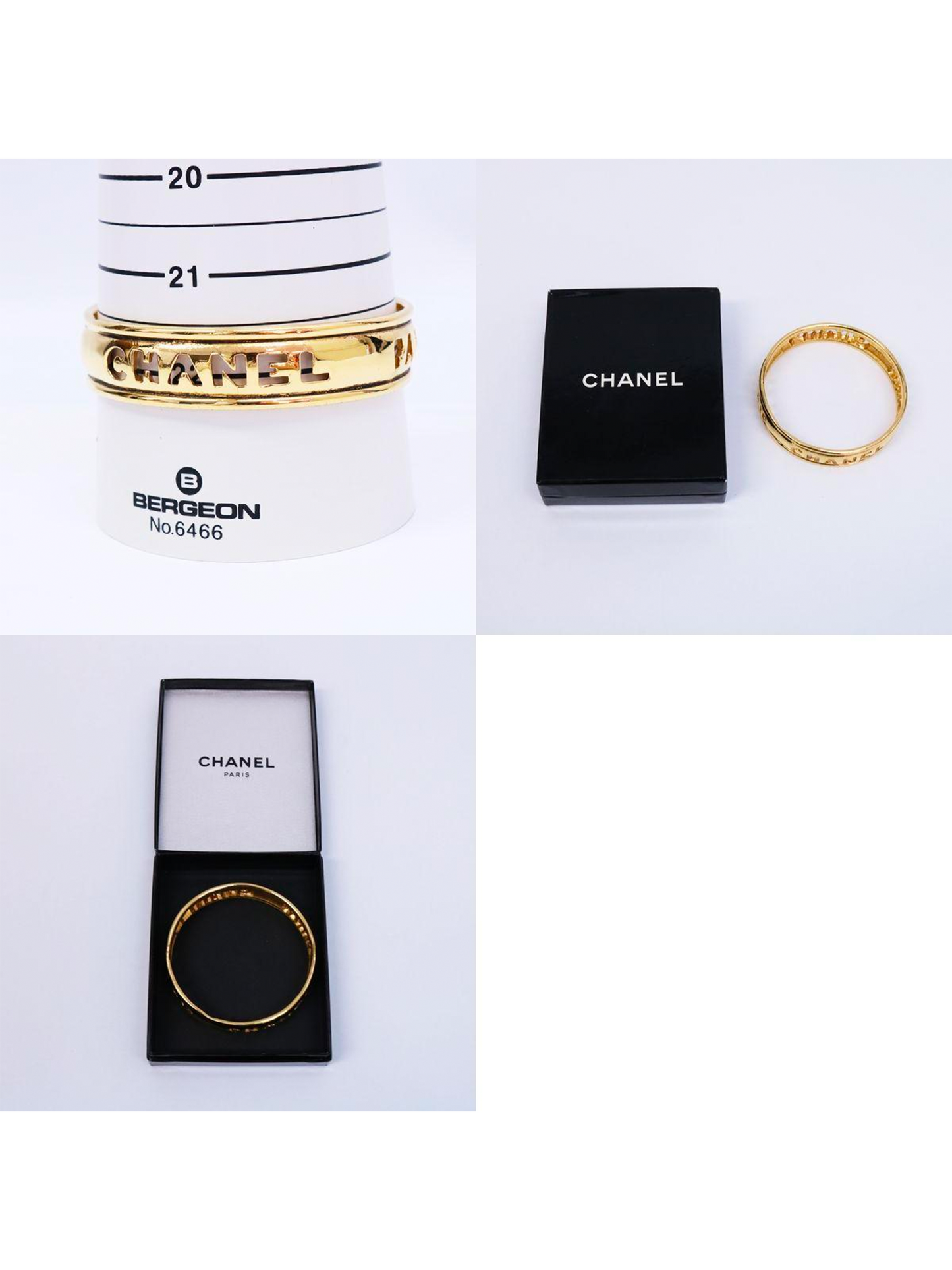Chanel 2000s Gold CC Thin Bangle