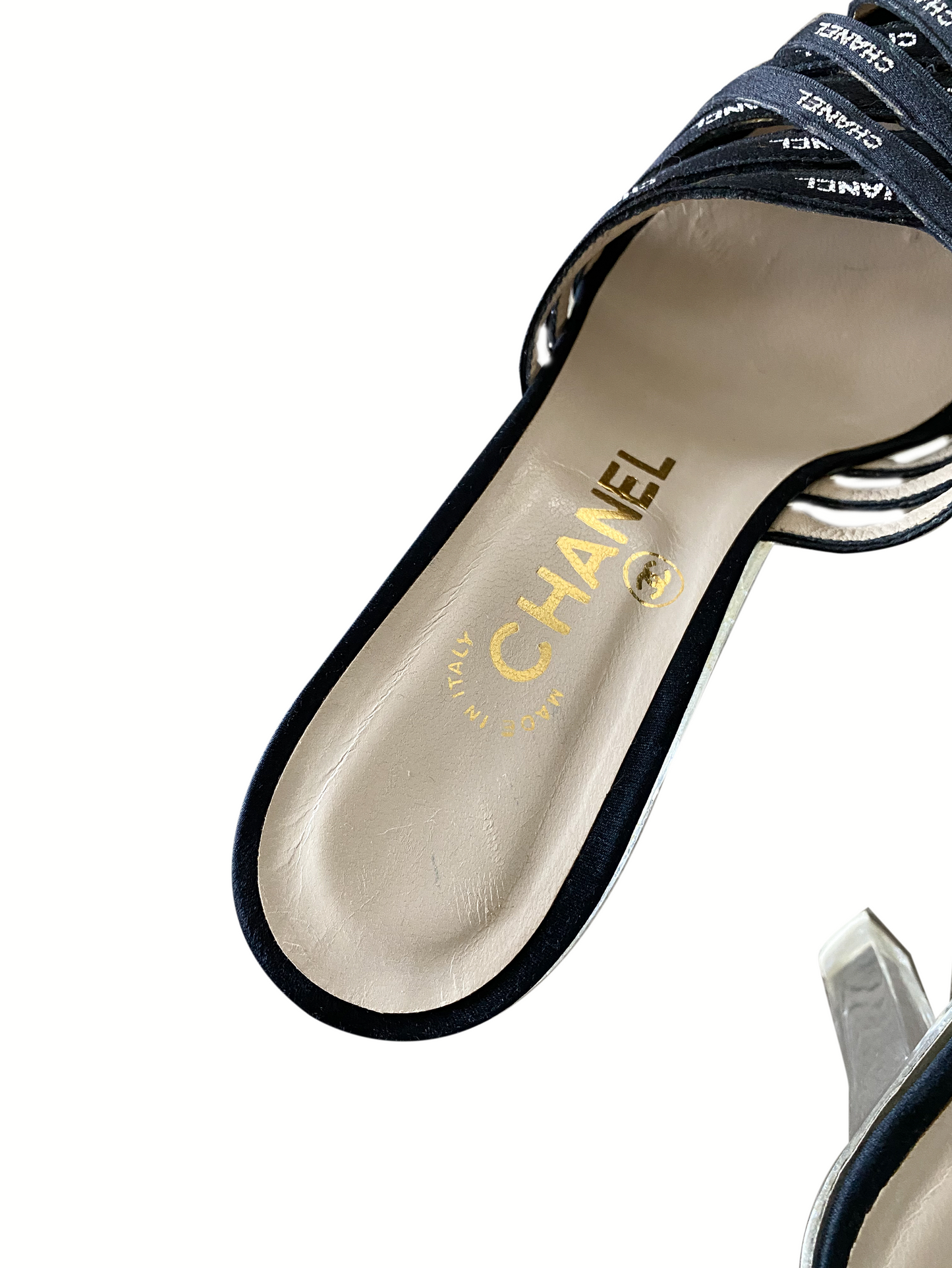 Chanel 2000s Black Multi-Strap Heels