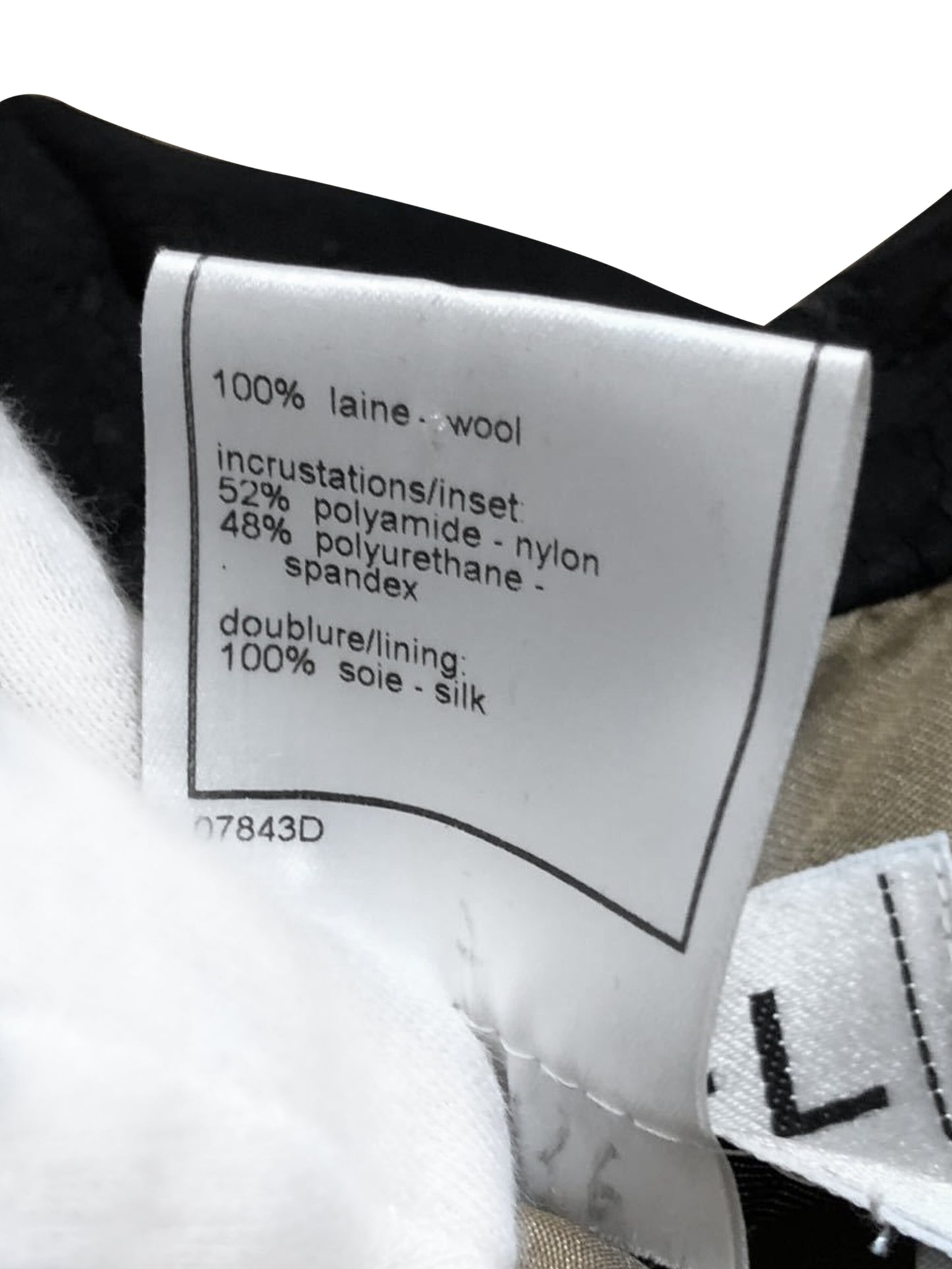 Chanel 2000s Gray and Black Wool Peacoat