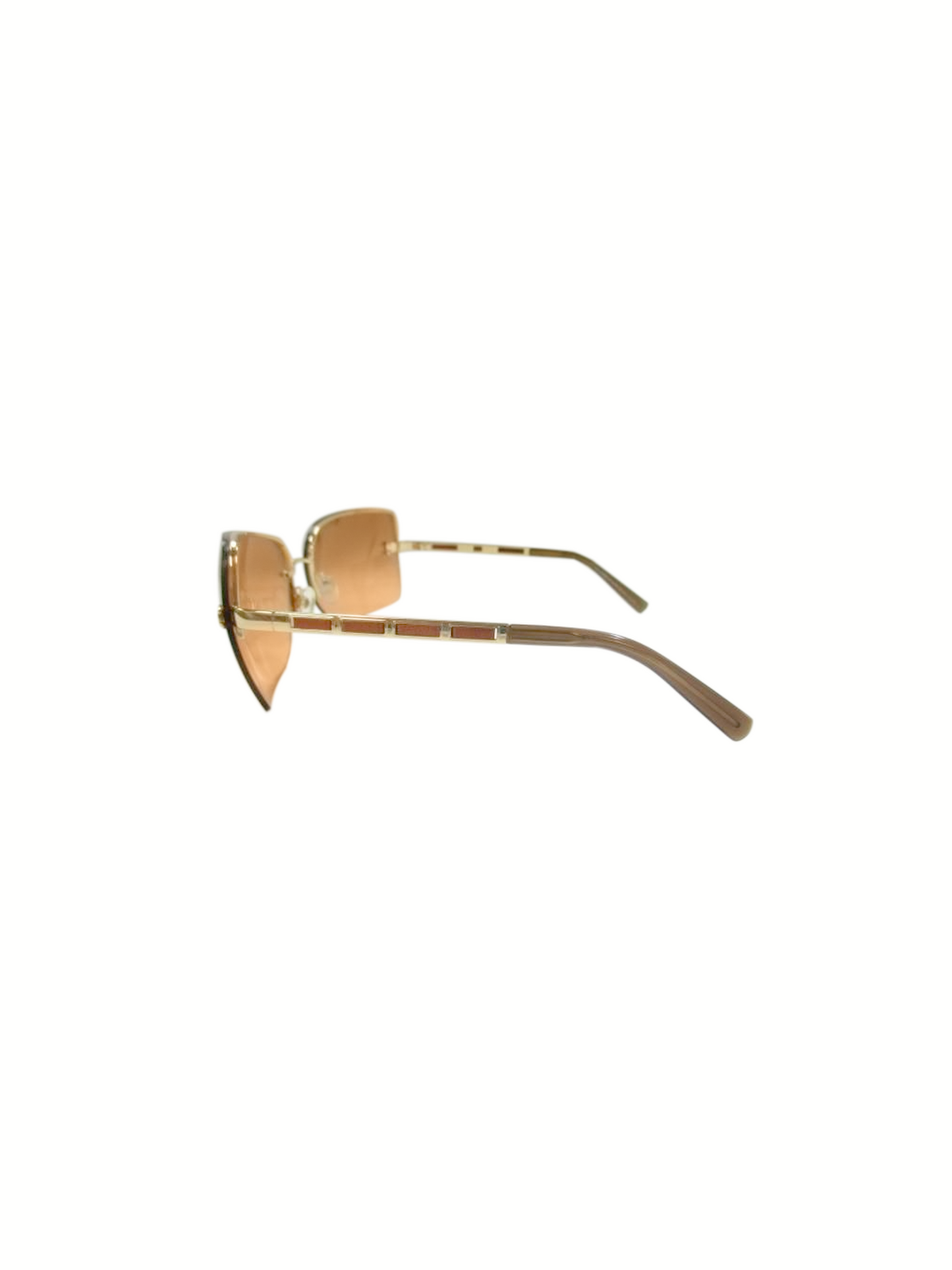 Chanel 2000s Orange Frameless Sunglasses