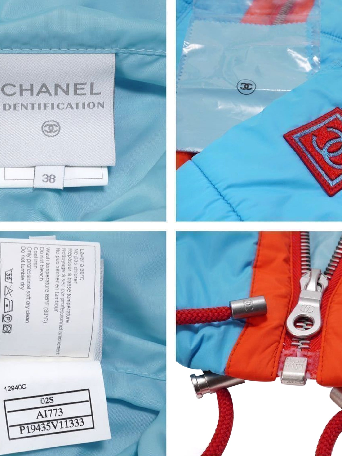 Chanel 2002 Sports Baby Blue Jacket
