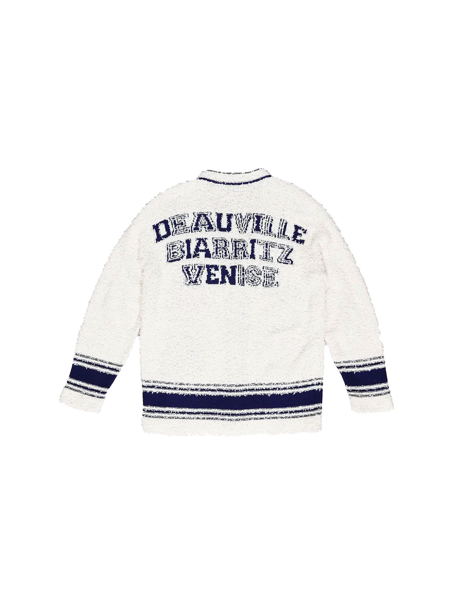 Chanel Varsity Boucle Cardigan Sweater