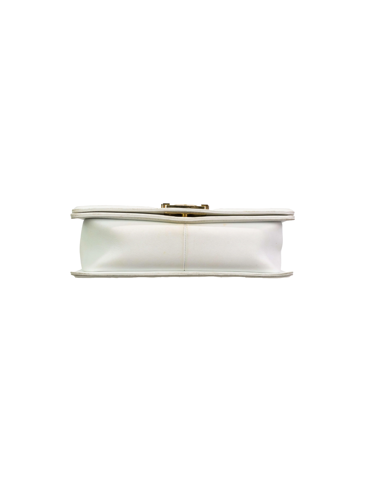 Chanel 2018 White Leather Boy Bag