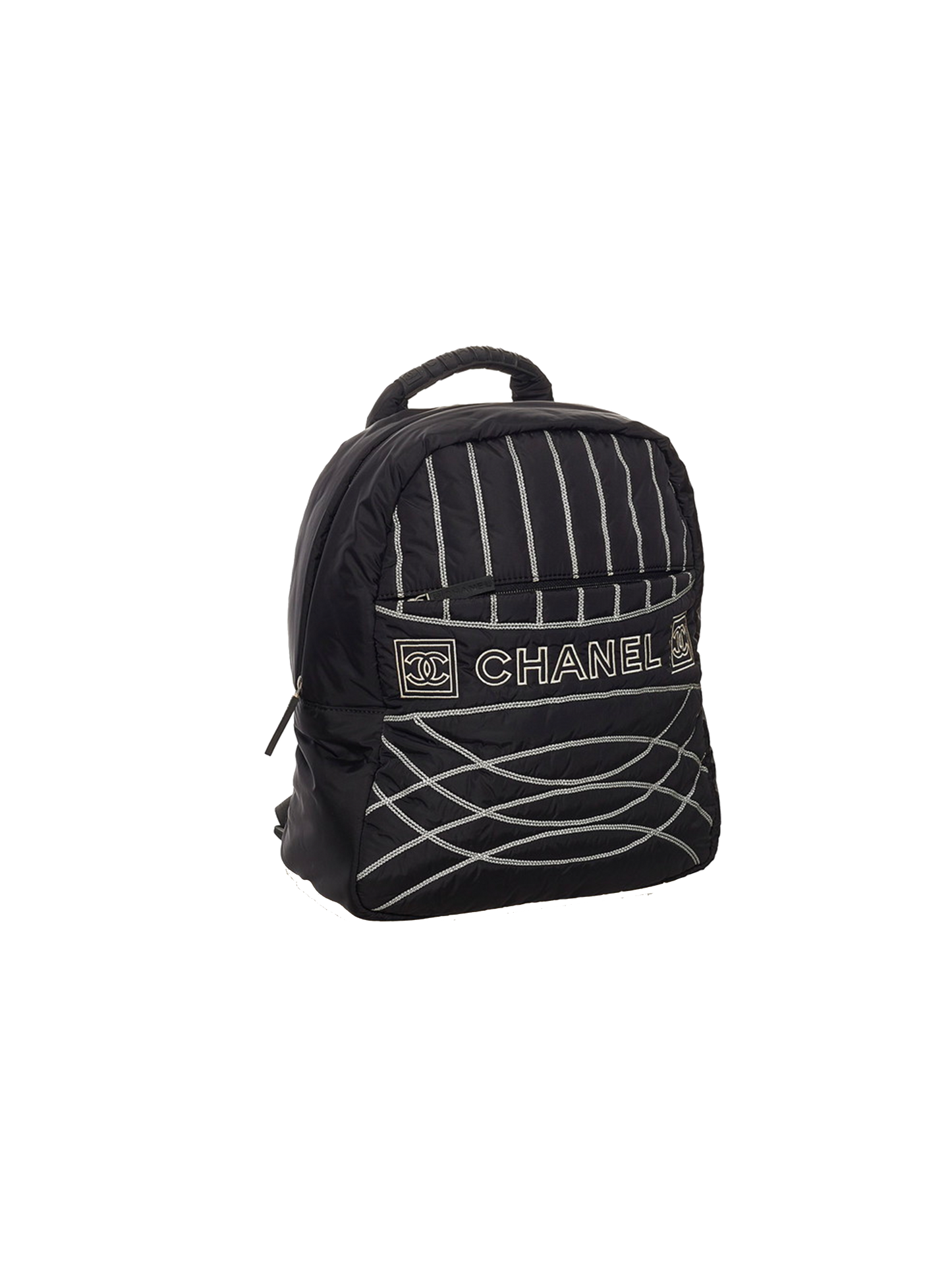 Chanel 2005 Black Sports Rare Stitch Backpack