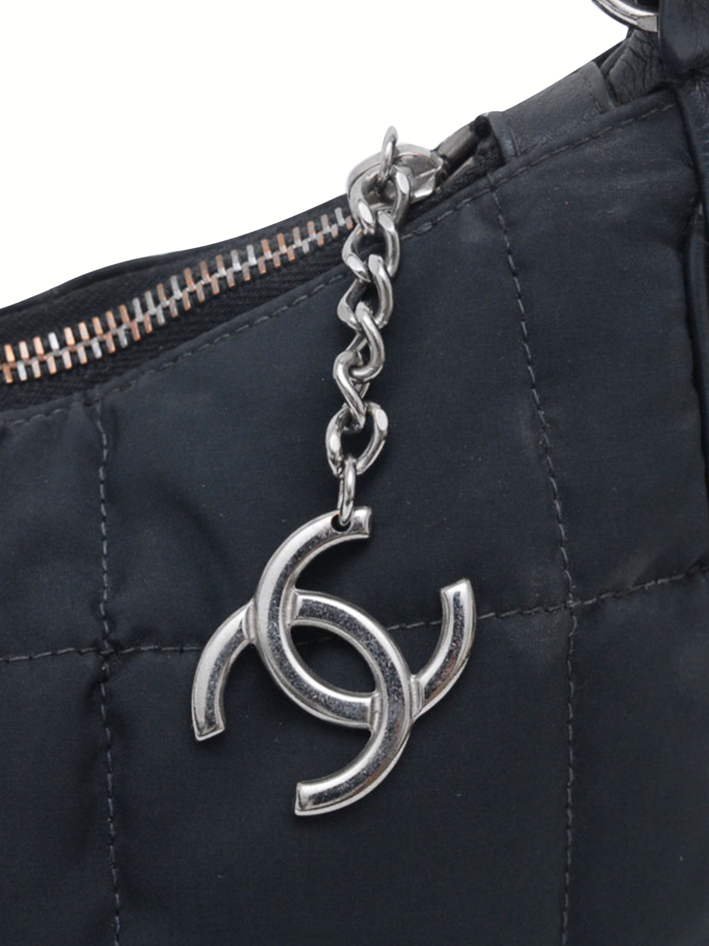 Chanel 2000s Black Sports Nylon Handbagw