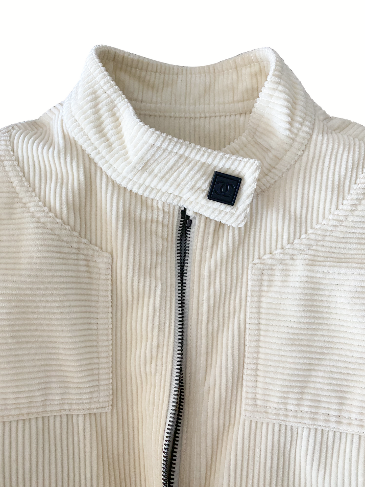 Chanel Sports Beige Corduroy Jacket