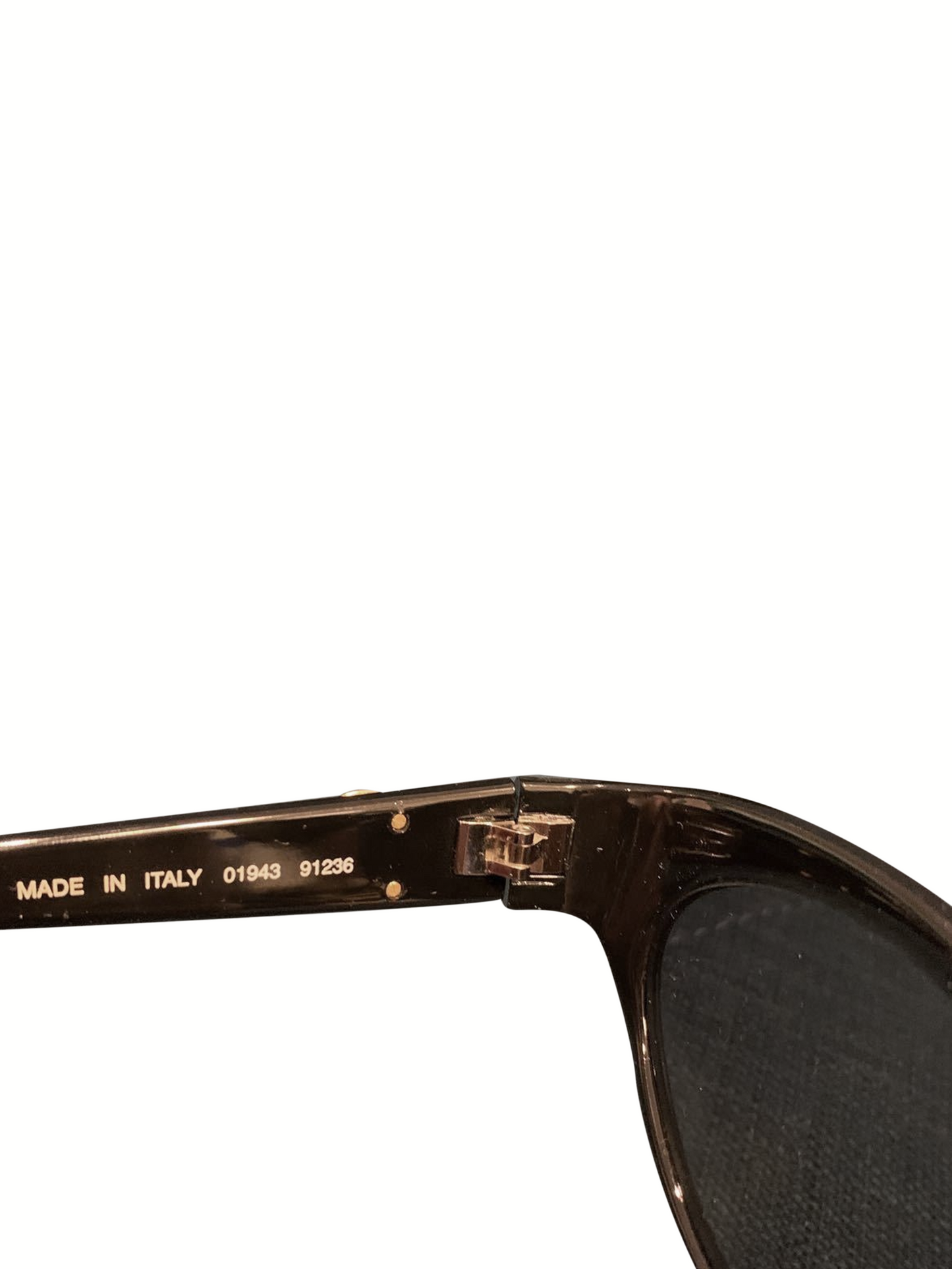 Chanel 2000s Black CC Gold Sunglasses