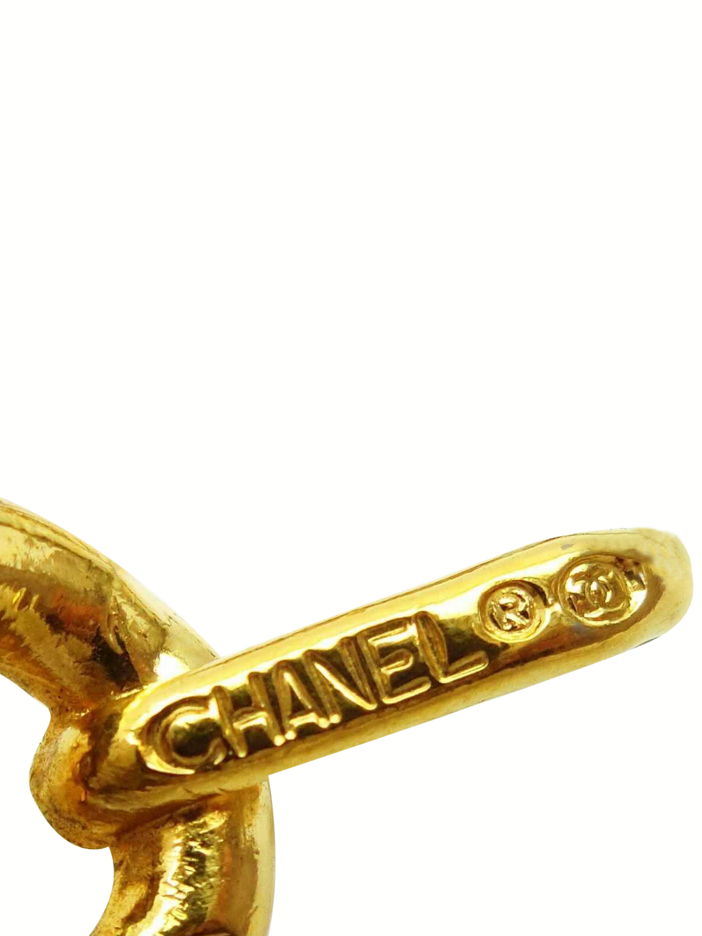 Chanel 2000s Gold and Cream Chain Belt