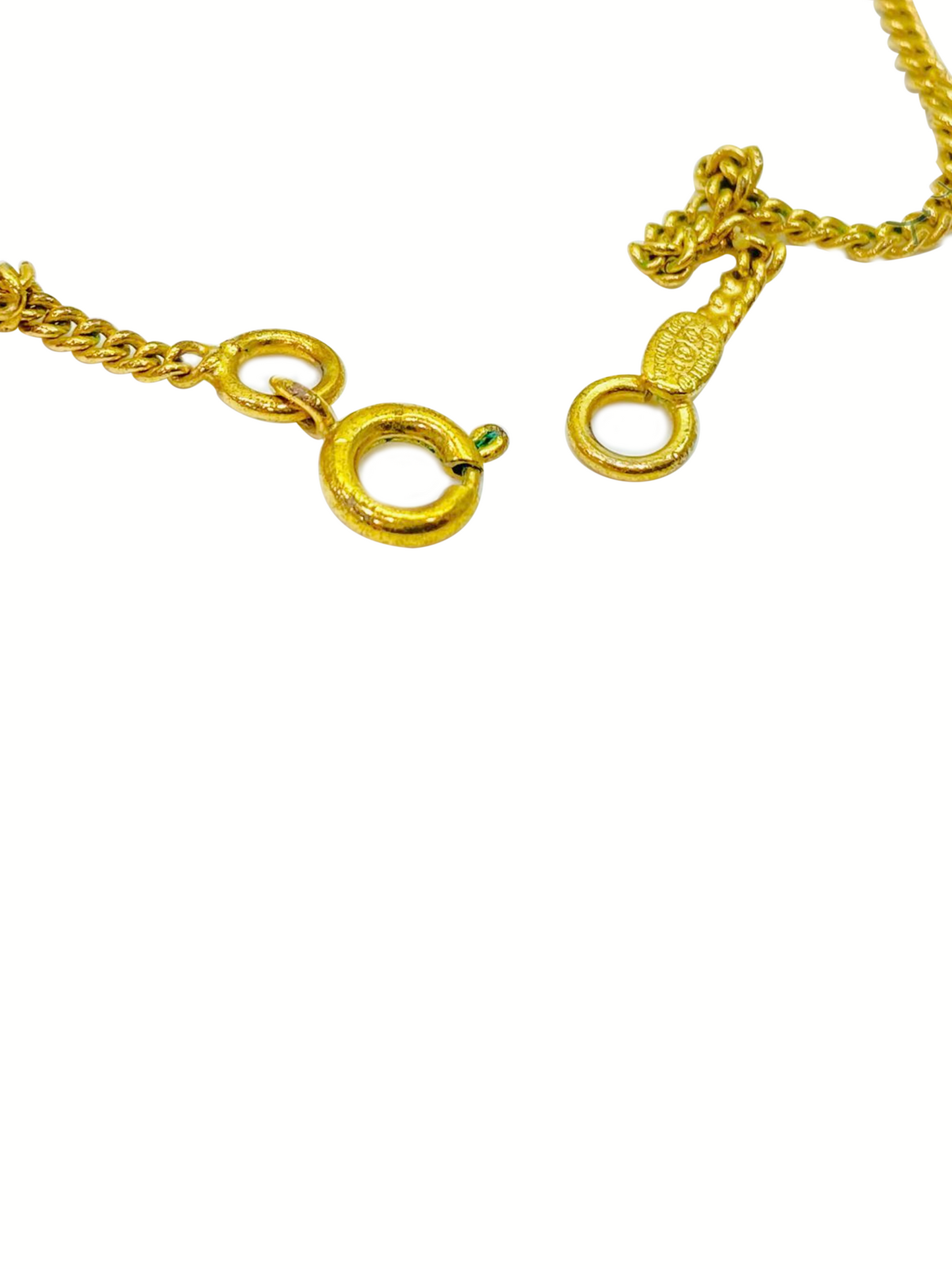 Chanel 2000s Pink CC Charm Necklace