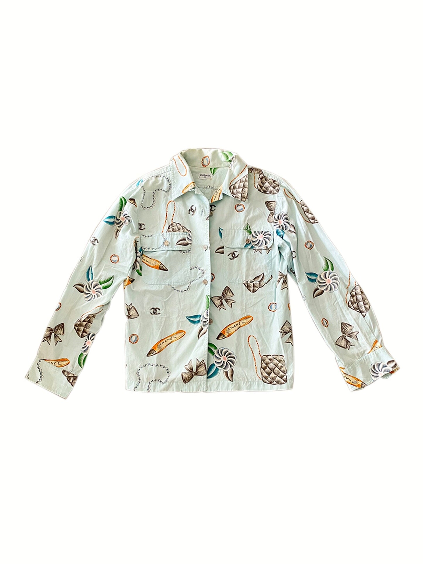 Chanel 1996 S/S Cosmetic Graphic Shirt