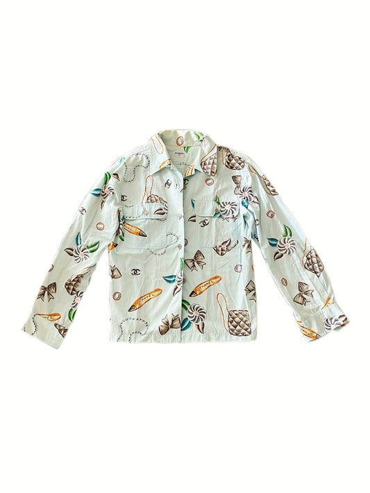 Chanel 1996 S/S Cosmetic Graphic Shirt