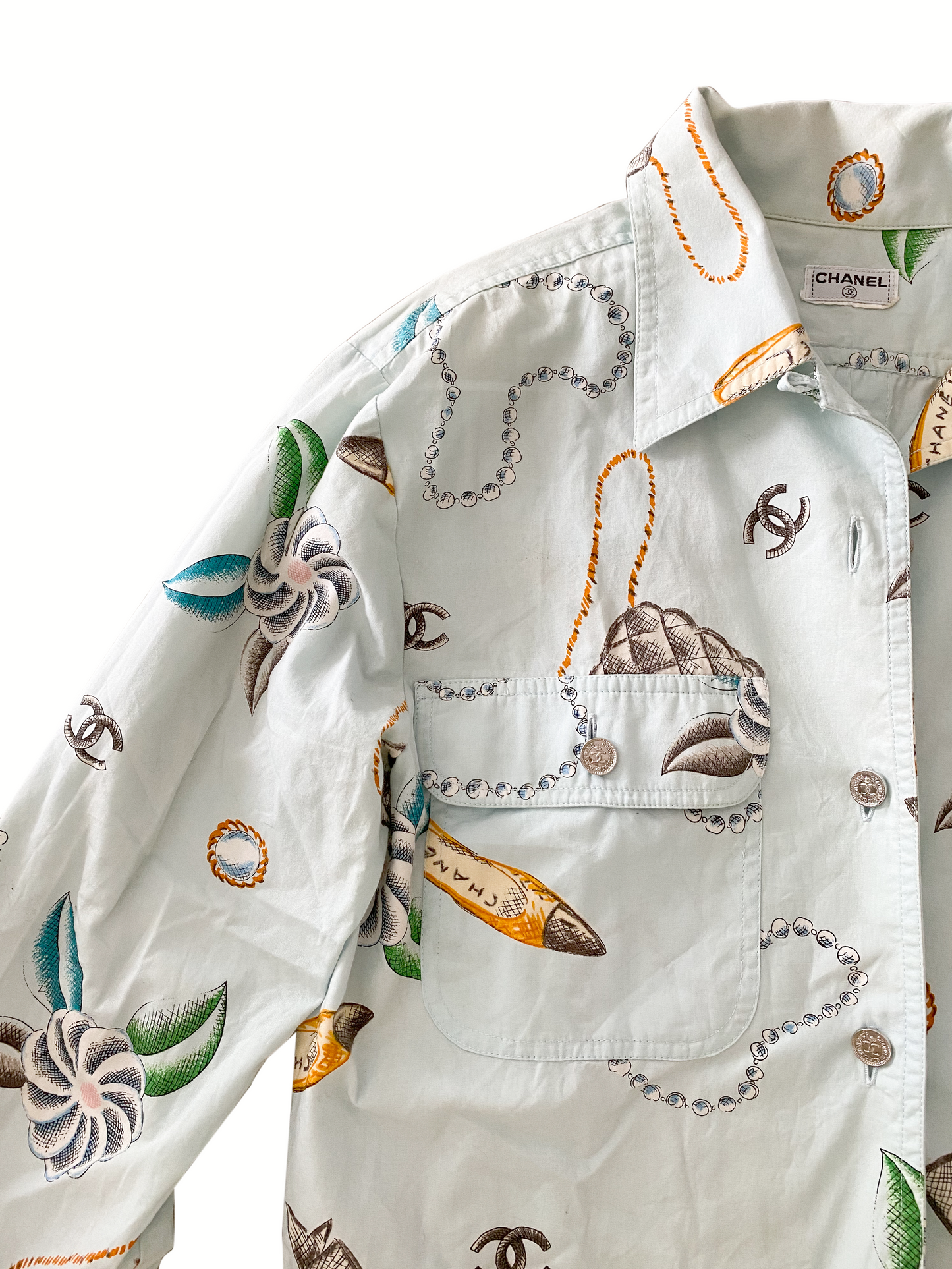 Chanel 1996 S/S Cosmetic Graphic Shirt