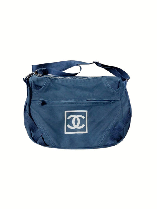 Chanel Sports Navy Denim Shoulder Bag