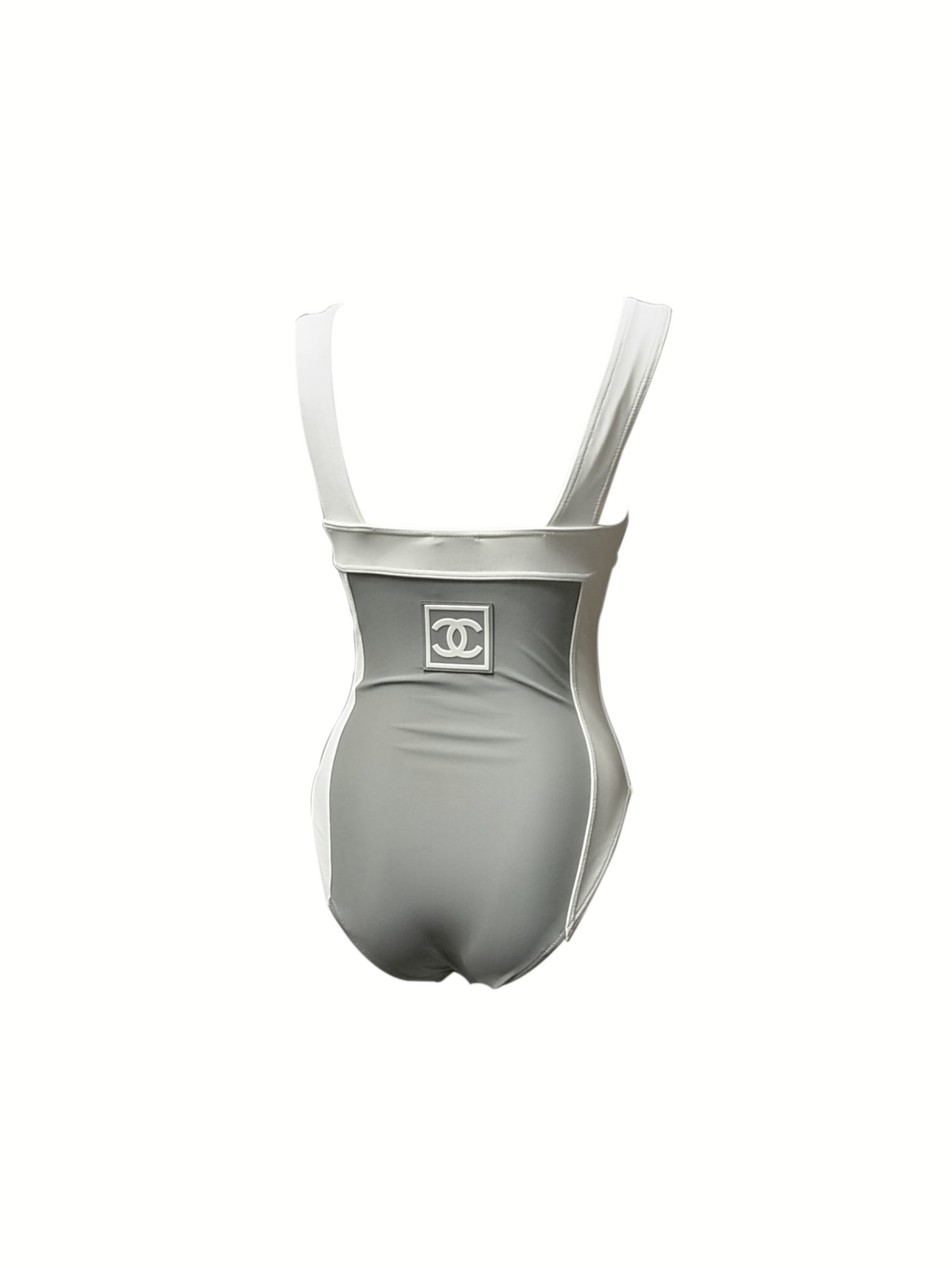 Chanel 2000s Gray and White One Piece