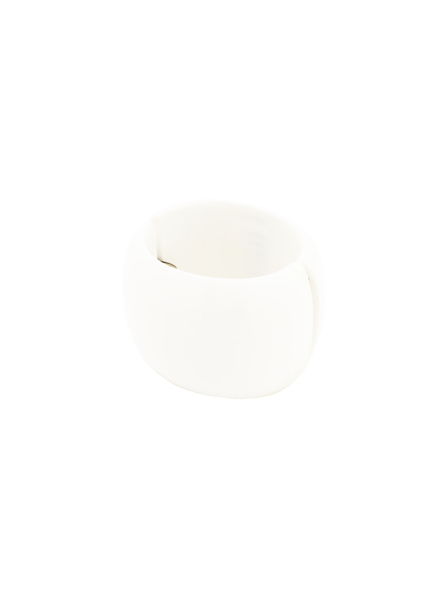 Chanel 2000s Optical Illusion Resin White Bracelet